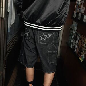 Men’s NWT BAPE Denim Painter Shorts